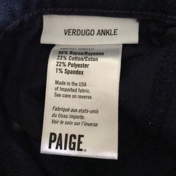 Paige Denim Verdugo Ankle Jean Size 27 - Picture 6 of 7
